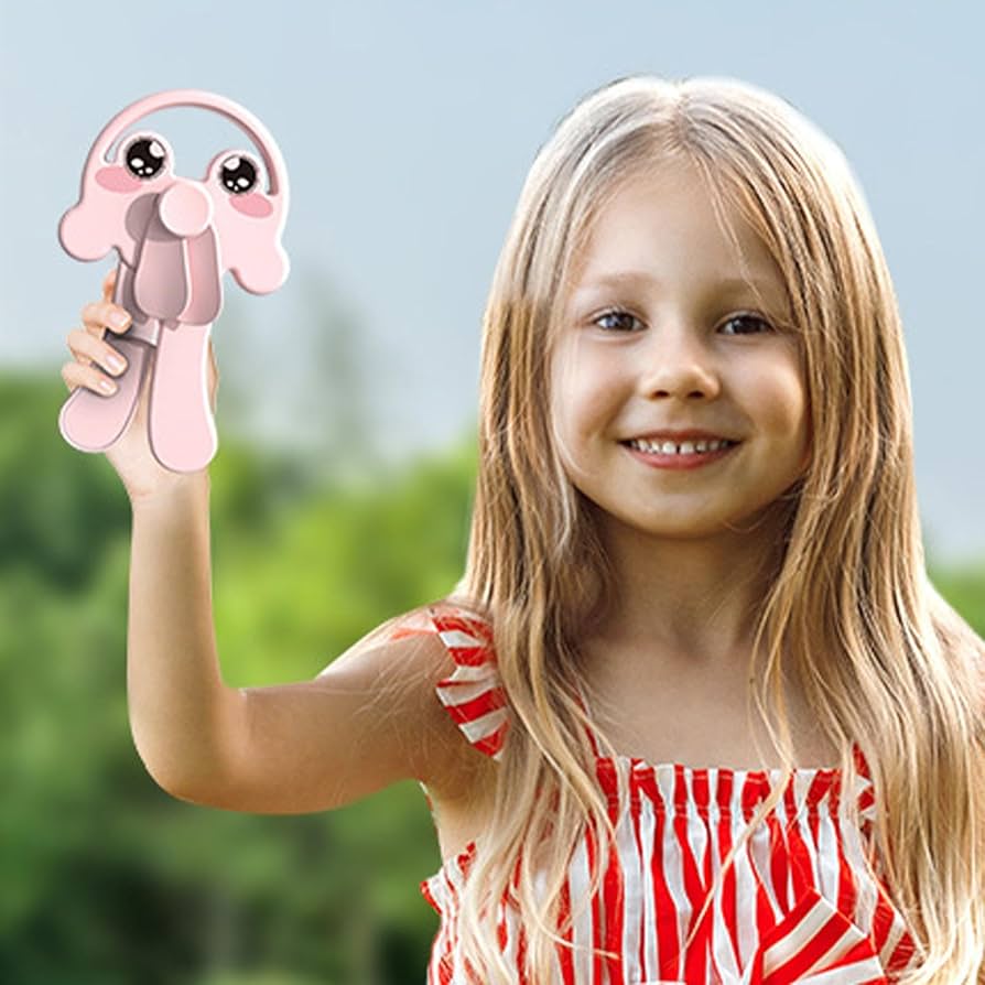 手持ち扇風機 手動ファン 小型ファン 子ども かわいい ピンク クラゲ Amazon | Keloglu 手押し扇風機、ミニ手持ち扇風機 | 手動小型